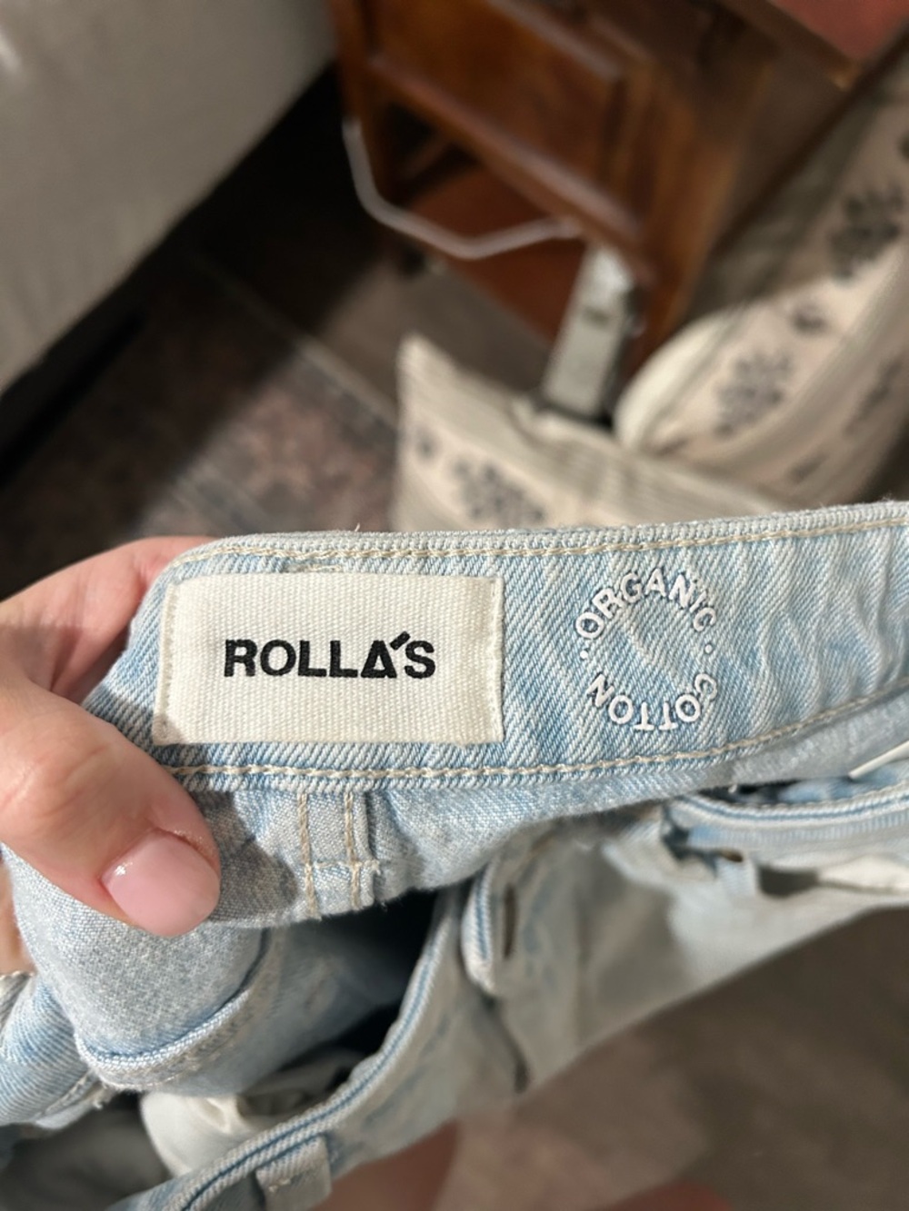 ROLLA'S Light Blue Flare Jeans - Picture 3 of 6